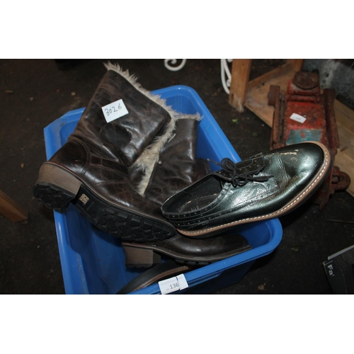 136 - BOX OF MIXED PAIRS OF BOOTS