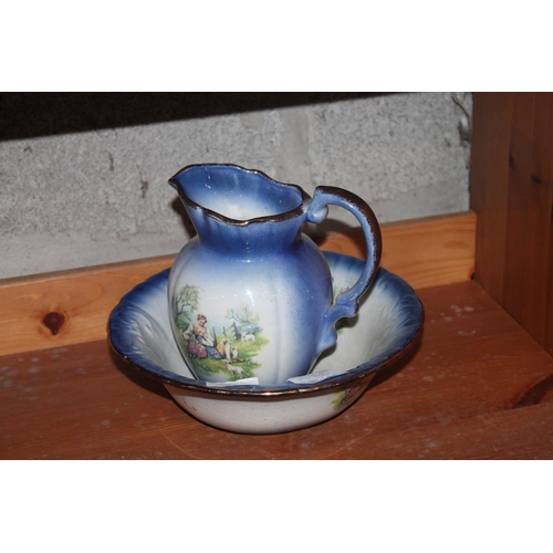 334 - SMALL WASH JUG AND BOWL