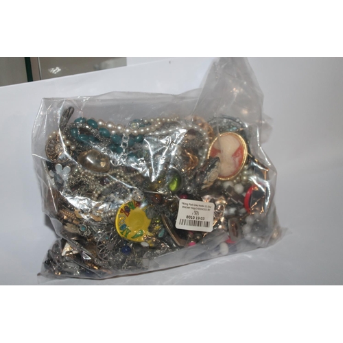 335 - BAG OF COSTUME JEWELLERY