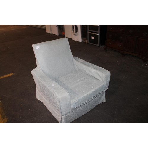 399 - FABRIC UPHOLSTERED ARMCHAIR