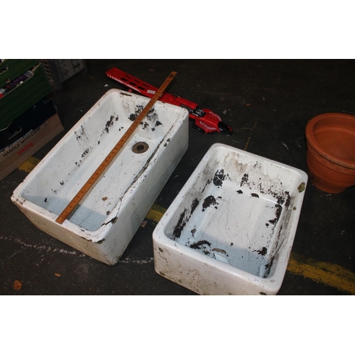 446 - PAIR OF BELFAST SINKS