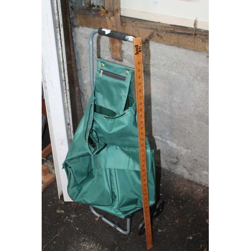 5 - SMALL GREEN SHOPPING TROLLEY