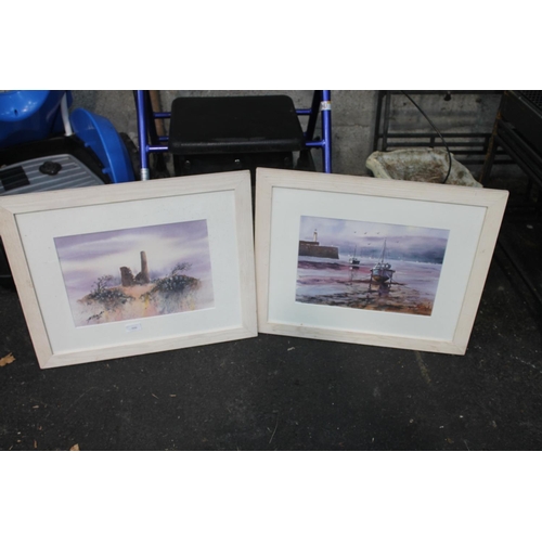 6 - 2 ORIGINAL FRAMED WATERCOLOUR PAINTINGS   LOCAL INTREST