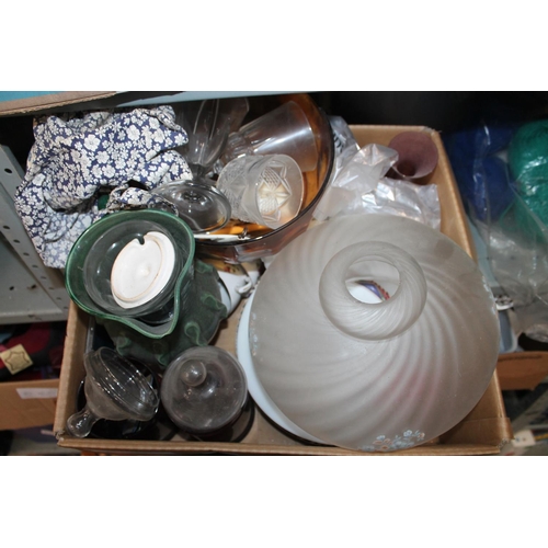 96 - BOX OF MISC GLASS AND CHINA