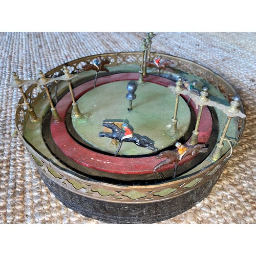 346 - French antique horse racing game ( over 100 years old good condition) An Early 20th Century French T... 