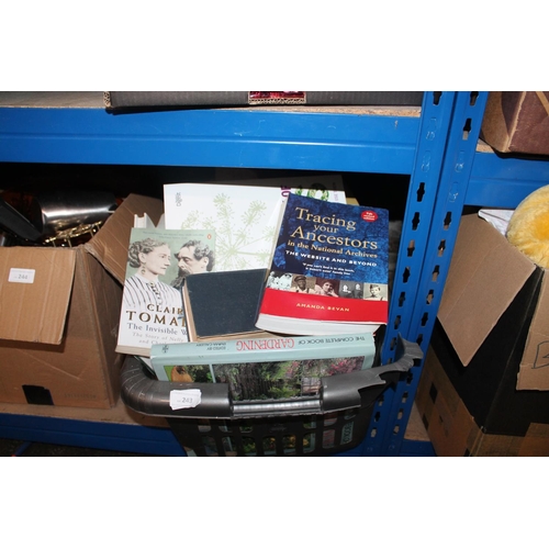 243 - BOX OF MIXED BOOKS