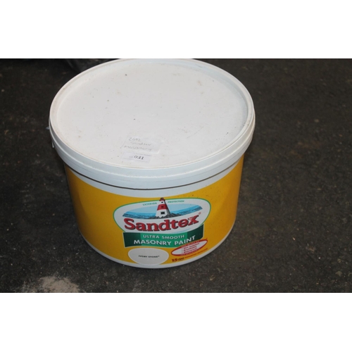 31 - TUB OF SANDTEX MASONRY PAINT