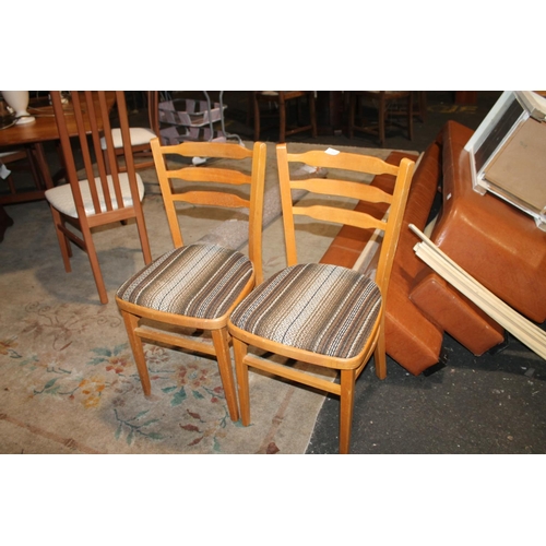 533 - PAIR OF VINTAGE KITCHEN CHAIRS