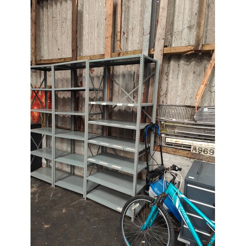 36 - WORKSHOP MULTI SHELF SHELVING UNITS (APPROX 7FT TALL)