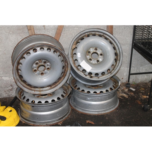 16 - VW TRANSPORTER STEEL SPLIT RIMS