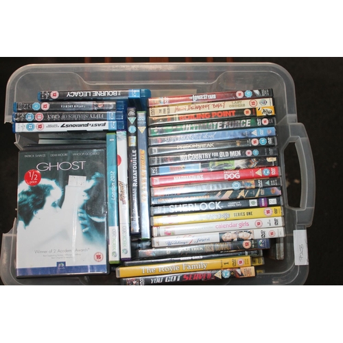 239 - LARGE BOX OF DVDS INC PRISON BREAK