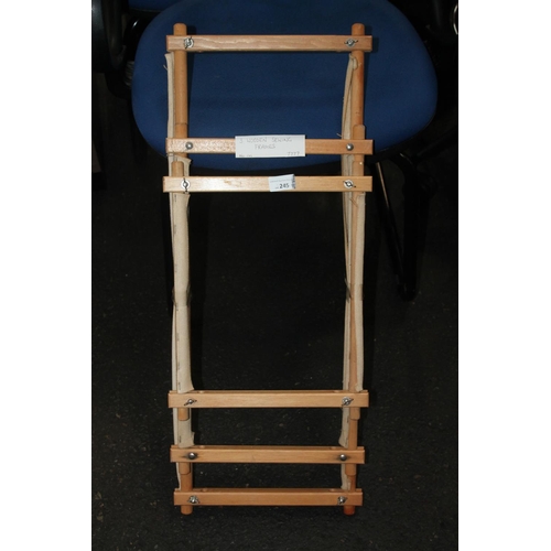 245 - 3 X WOODEN SEWING FRAMES