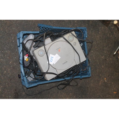 368 - SONY PLAYSTATION 1 WITH LEADS