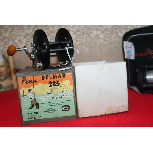 468 - BOXED PENN 285 DELMAR REEL. VINTAGE