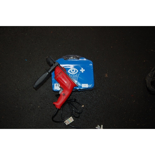 101 - UNBRANDED ELECTRIC DRILL AND A NEW EYE WASH FIRST AID KIT