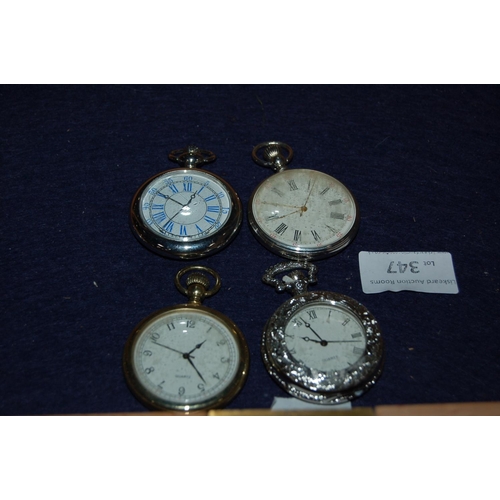 347 - 4 X POCKET WATCHES