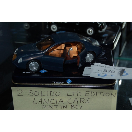 370 - 2 SOLIDO LIMITED EDITION LANCIA CARS