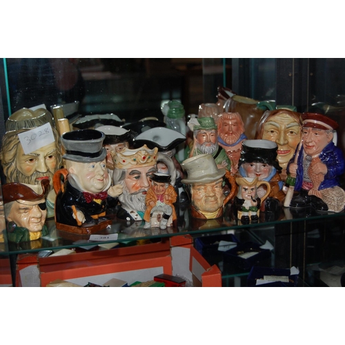 381 - 14 MIXED COLLECTABLE TOBY JUGS