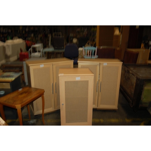 708 - 3 X CUPBOARD. 1 A/F