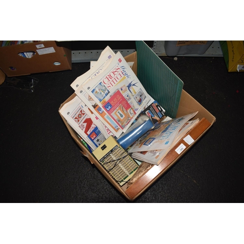 245 - LARGE BOX OF CROSS STITCH MAGS