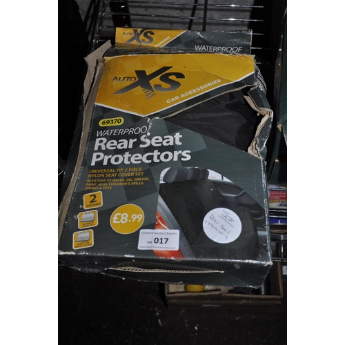 17 - BOXED REAR SEAT PROTECTORS