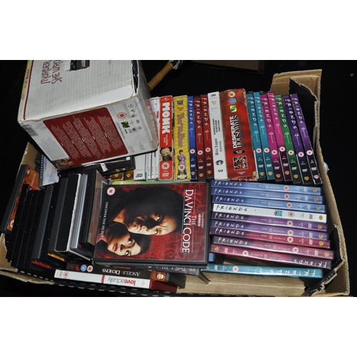 298 - LARGE BOX OF DVDS INC FRIENDS