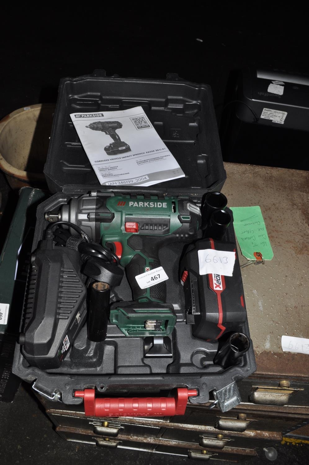 PARKSIDE CORDLESS VEHICLE IMPACT WRENCH CASED