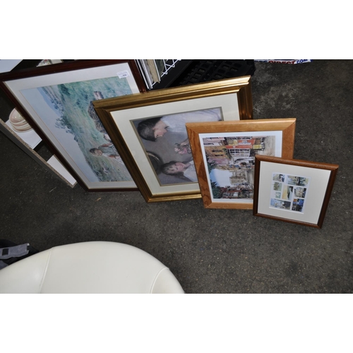 930 - 4 FRAMED PRINTS