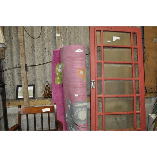 1041 - LARGE COLOURFUL PINK RUG