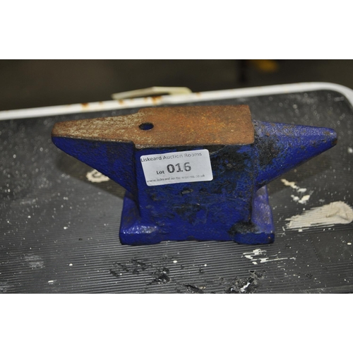 16 - MINIATURE CAST ANVIL