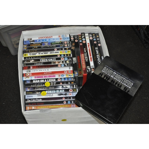 291 - CANVAS BOX OF DVDS