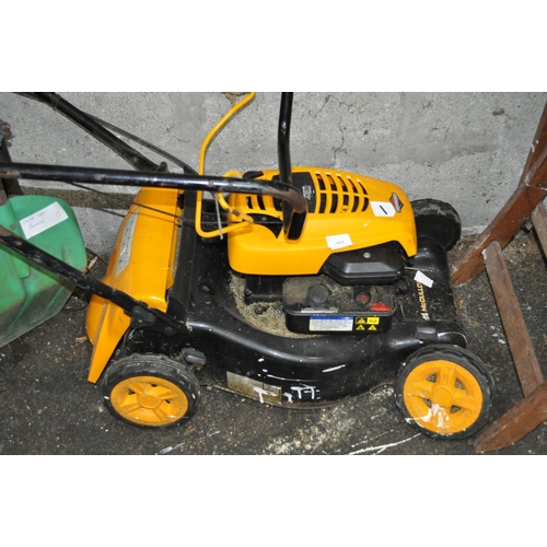 32 - MCCULLOCH M40 450C PETROL MOWER.
 NO COLLECTION BOX, BENT WHEELS ETC BUT  ENGINE WORKS FINE THO
GO-K... 