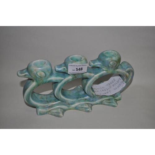 548 - BESWICK 3 DUCK CANDLE HOLDER  EXCELLENT CONDITION