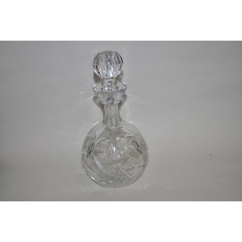566 - BOXED STEWART CRYSTAL DECANTER