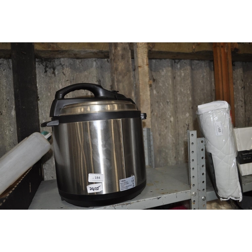 184 - STAINLESS STEEL PRESSURE COOKER