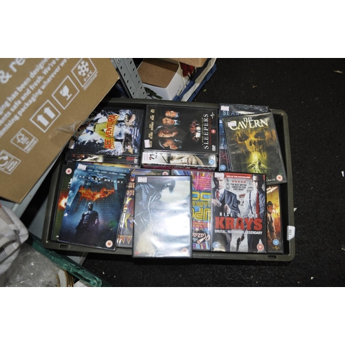 198 - LARGE BOX OF DVD'S