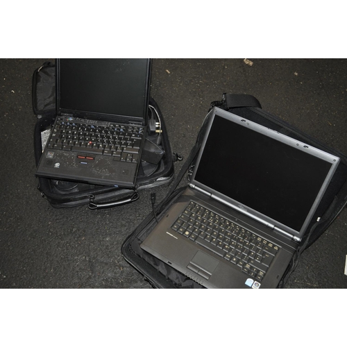 201 - 2 UNTESTED LAPTOPS WITH CASES