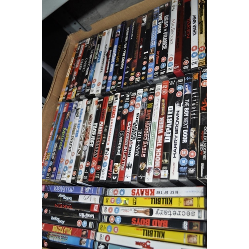 204 - LARGE BOX OF DVD'S