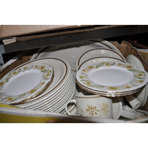 221 - LARGE BOX OF MIXED CHINA