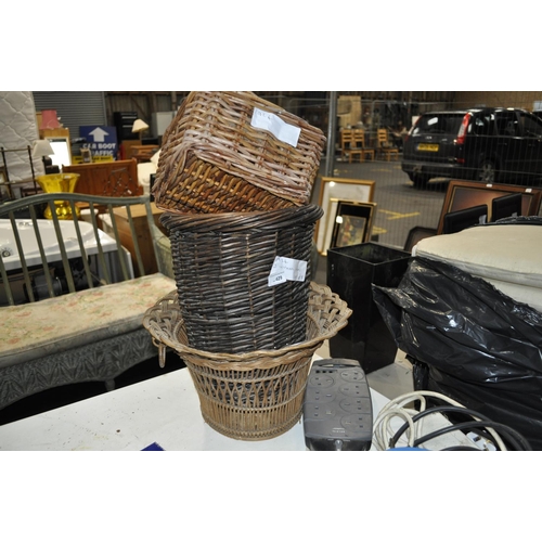 429 - 3 WICKER BASKETS