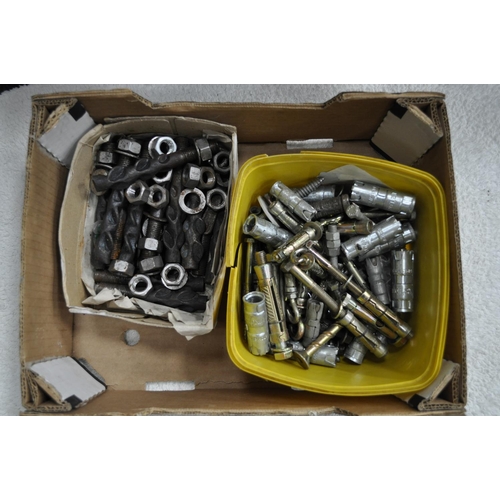 17 - BOX AND TUB OF ANCHOR BOLTS ETC