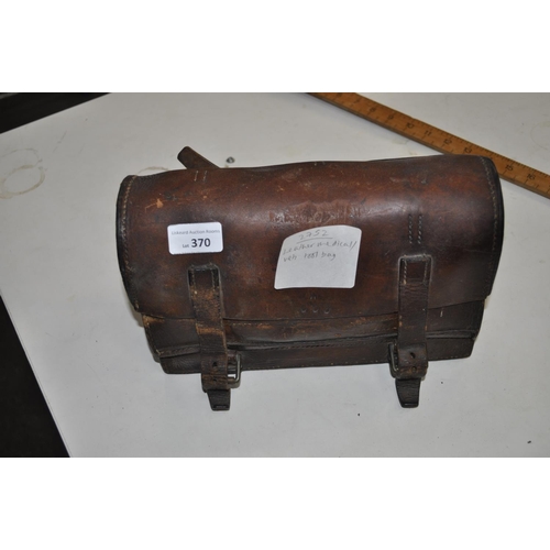 370 - LEATHER MEDICAL TOOL BAG VINTAGE