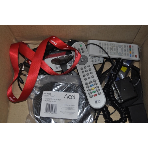 371 - TV REMOTES AND LEADS