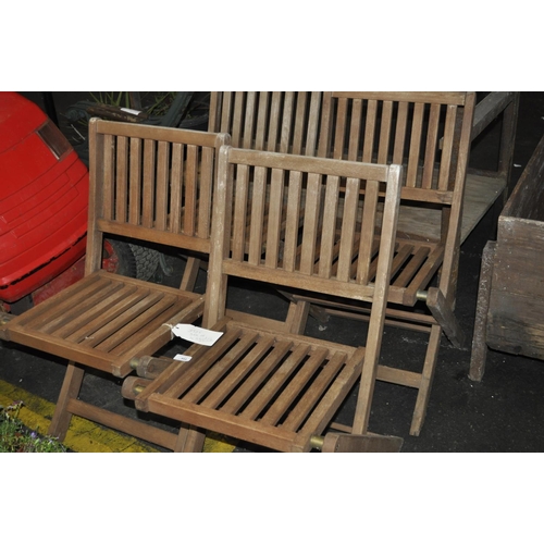 443 - 4 X GARDEN FOLDING CHAIRS