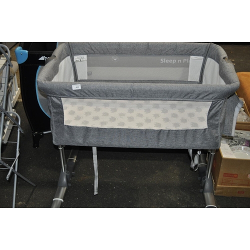 451 - GREY BABY COT