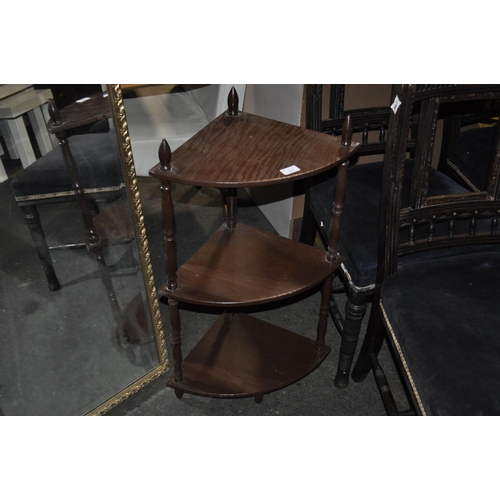 762 - MAHOGANY EFFECT 3 TIER WOT NOT