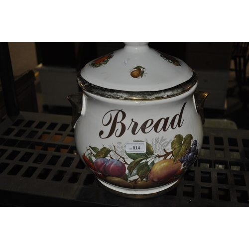 814 - LARGE KOLEM STAFFORDSHIRE BREAD CROCK