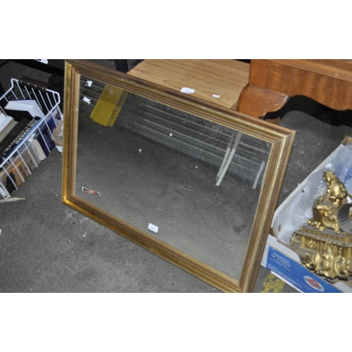 815 - LARGE GILT FRAMED WALL MIRROR