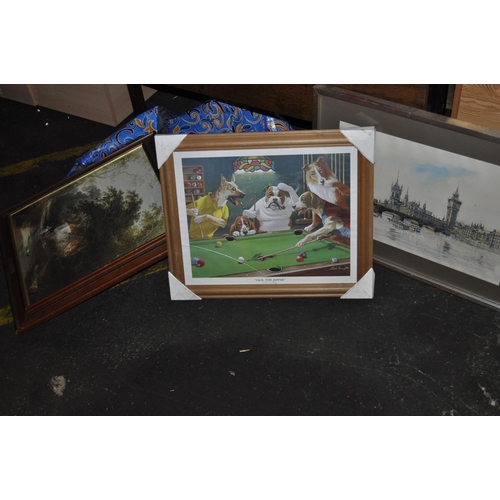 827 - QTY OF FRAMED AND GLAZED PICTURES