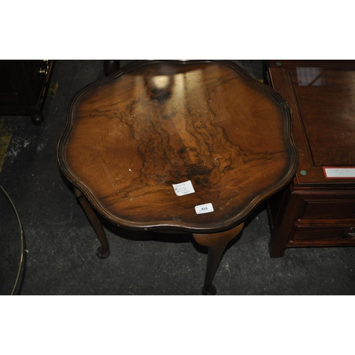 833 - FLAME MAHOGANY EFFECT TABLE